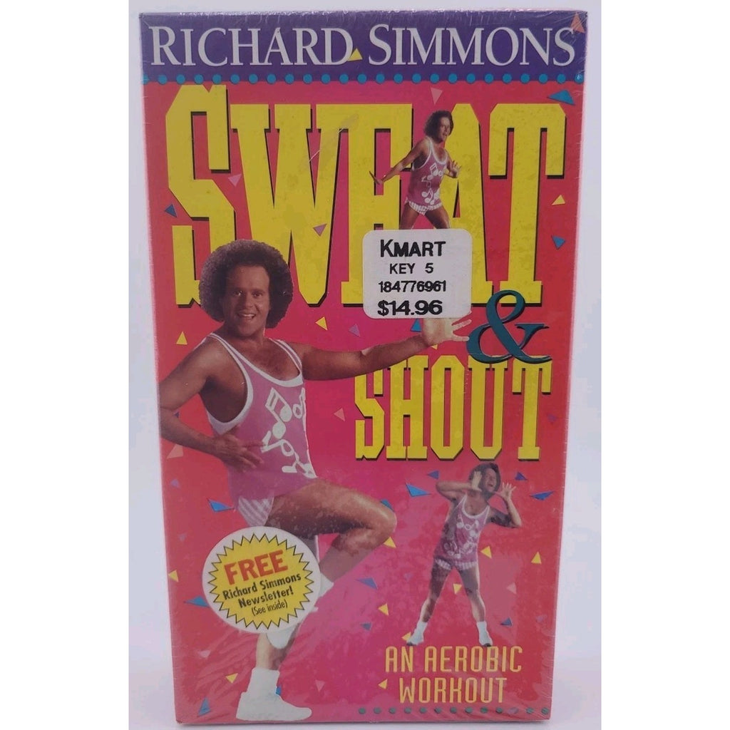 Richard Simmons - Sweat Shout: An Aerobic Workout (VHS, 1994) *Brand New*