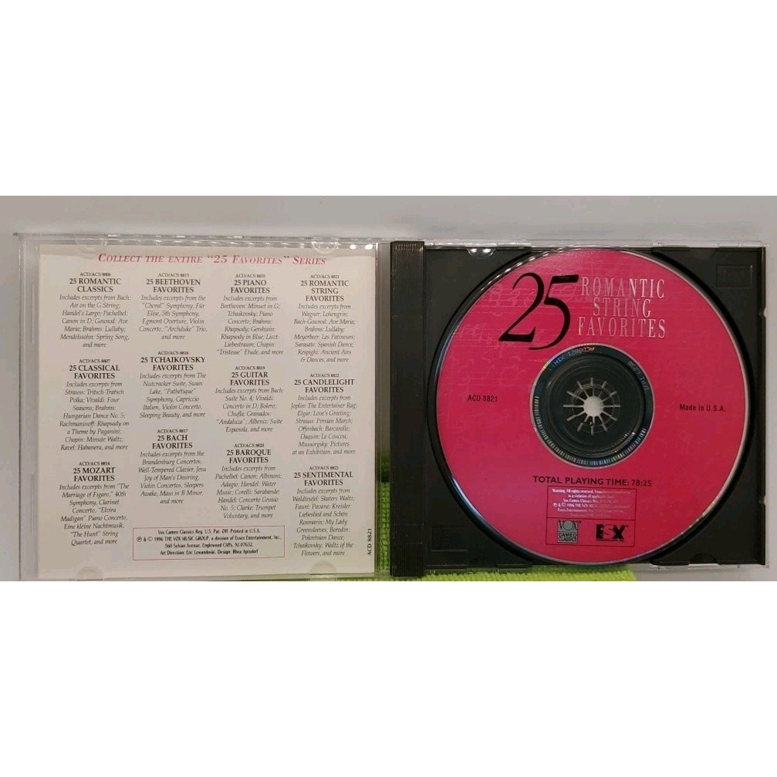25 Romantic String Favorites by Various (CD, 1996)