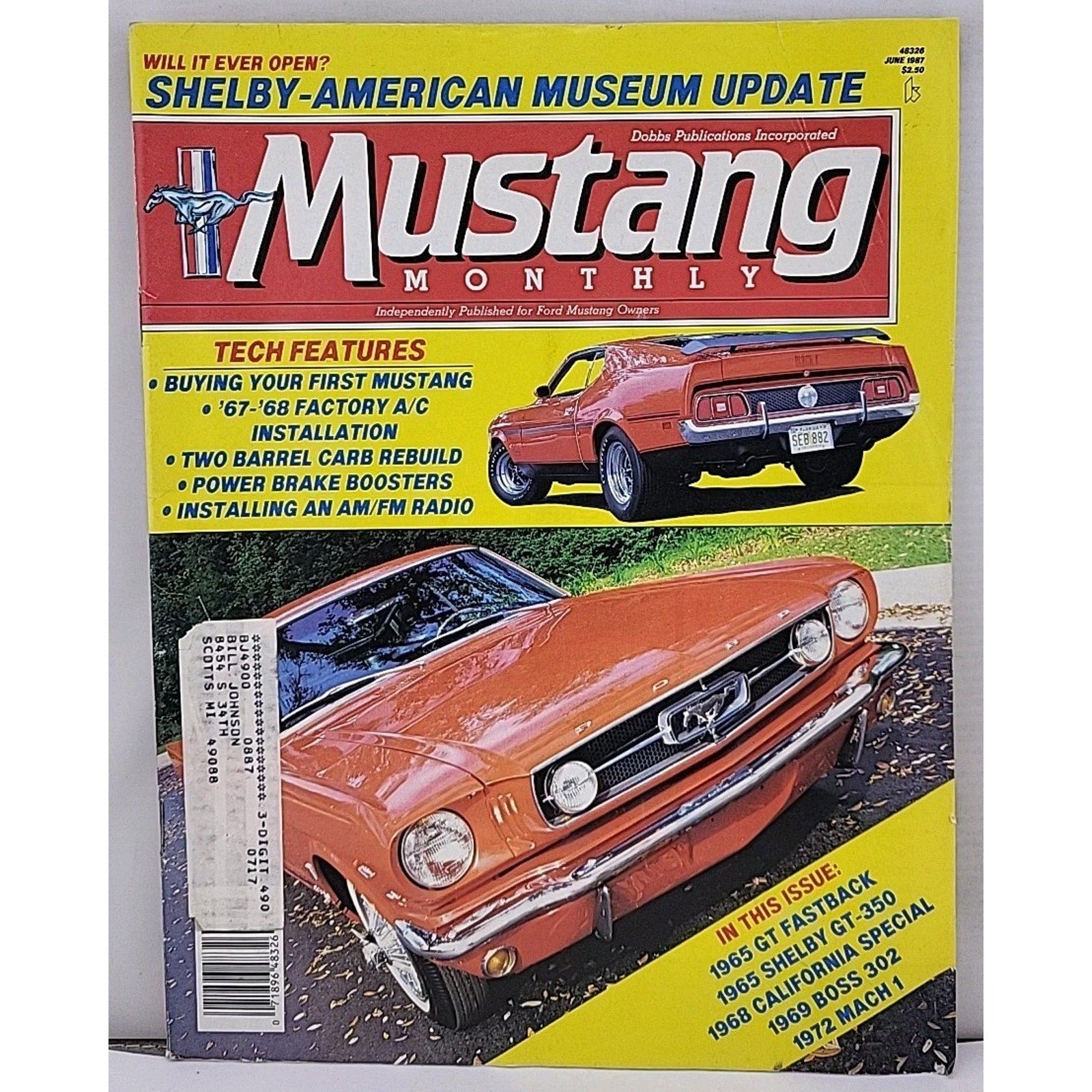 Mustang Monthly Magazine - June 1987 - Volume 10 Number 4