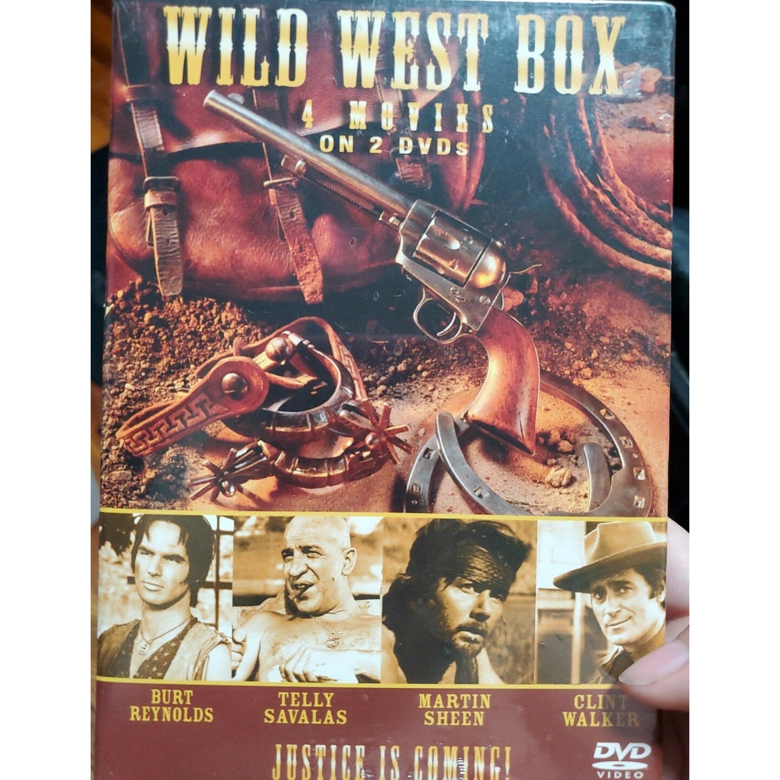 DVD Wild West Box 4 Movies on 2 DVDs Justice is Coming!
