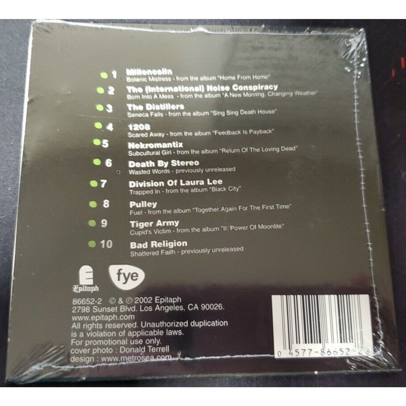 Epitaph Extreme Sound Sampler (CD) *Brand New*