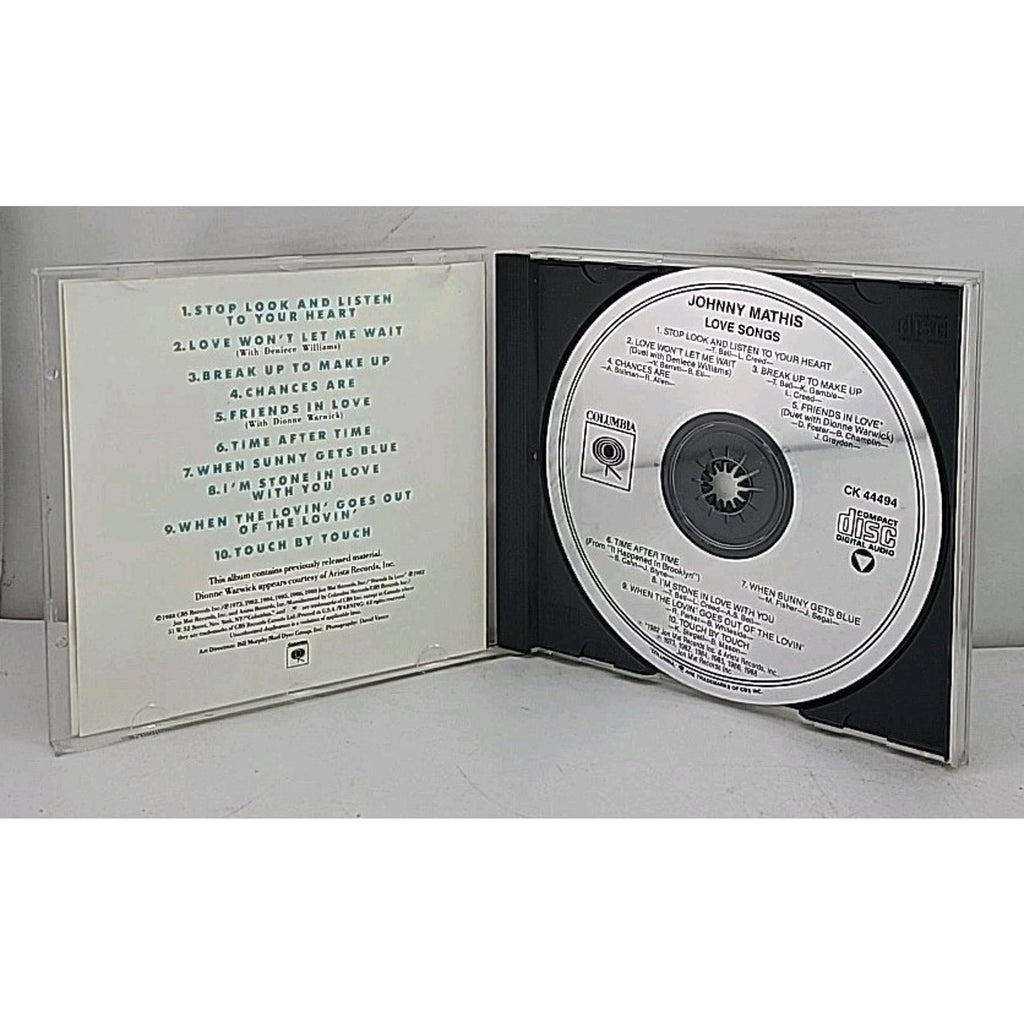 Love Songs by Johnny Mathis (CD, 1990)