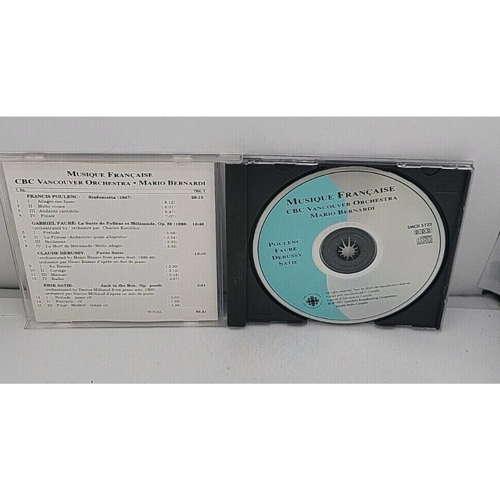 Musique Francaise CBC Vancouver Orchestra - Mario Bernardi CD