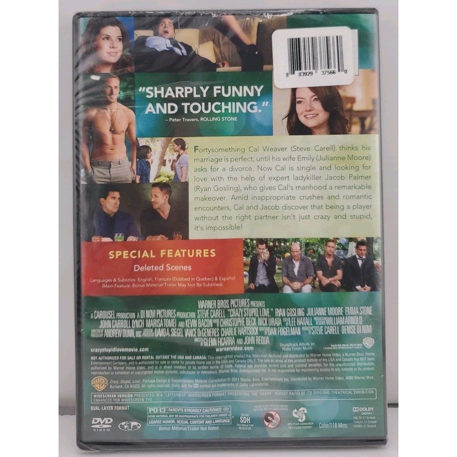 Crazy, Stupid, Love. (DVD, 2011) *Brand New*