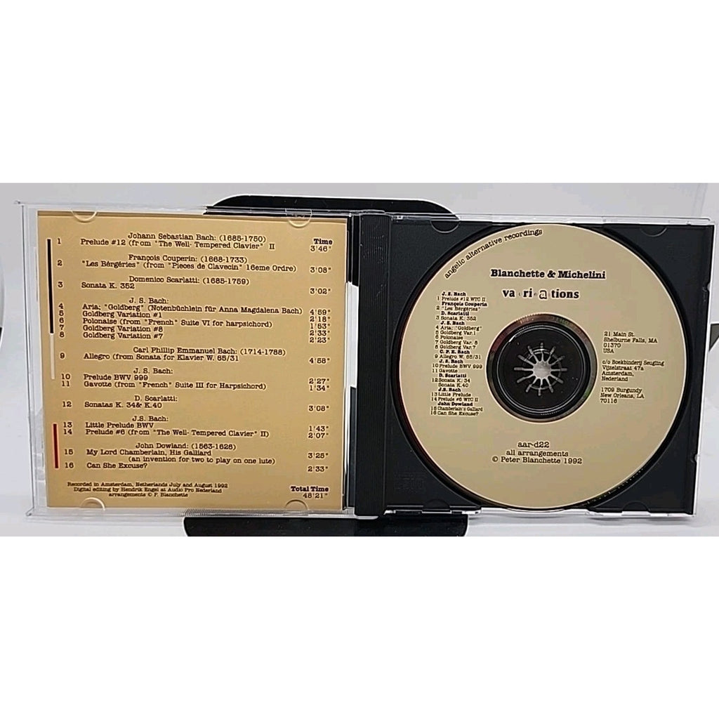 Variations Songs Dances Preludes Sonatas CD Blanchette Michelini