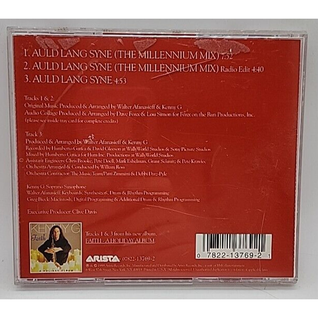 Auld Lange Syne [CD5/Cassette Single] [Single] by Kenny G (CD, Nov-1999, Arista)