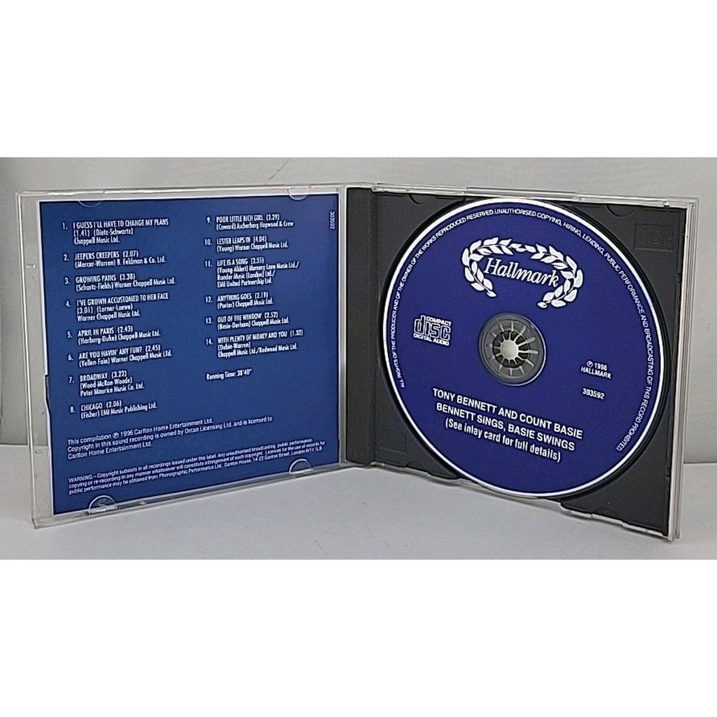 Bennett Sings, Basie Swings by Tony Bennett (CD, 1996, Hallmark Recordings (UK))