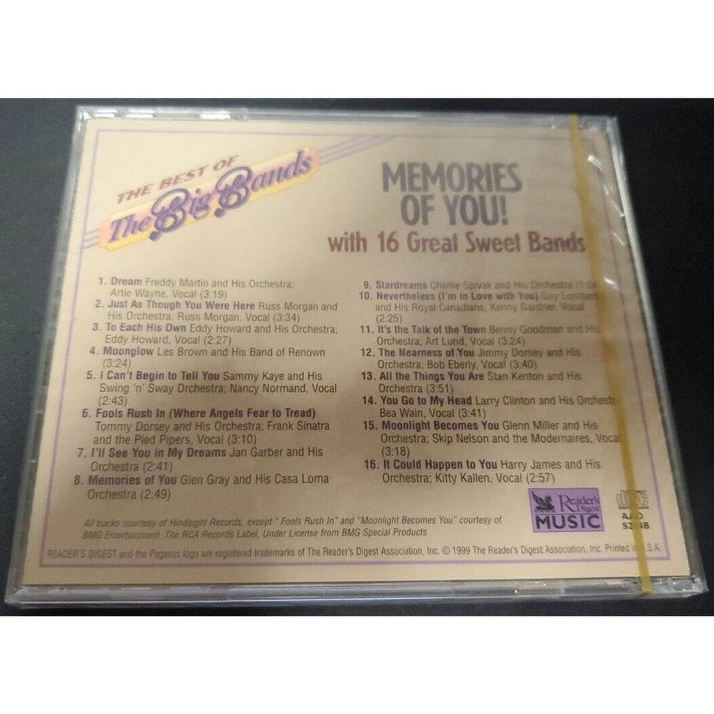 The Best Of The Big Bands Memories Of You (CD) *Brand New*