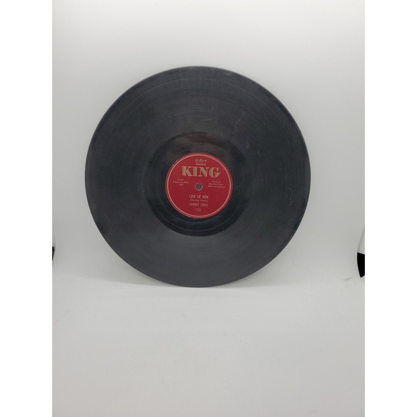 Cowboy Copas - Feelin' Low/ Love Me Now (Record)
