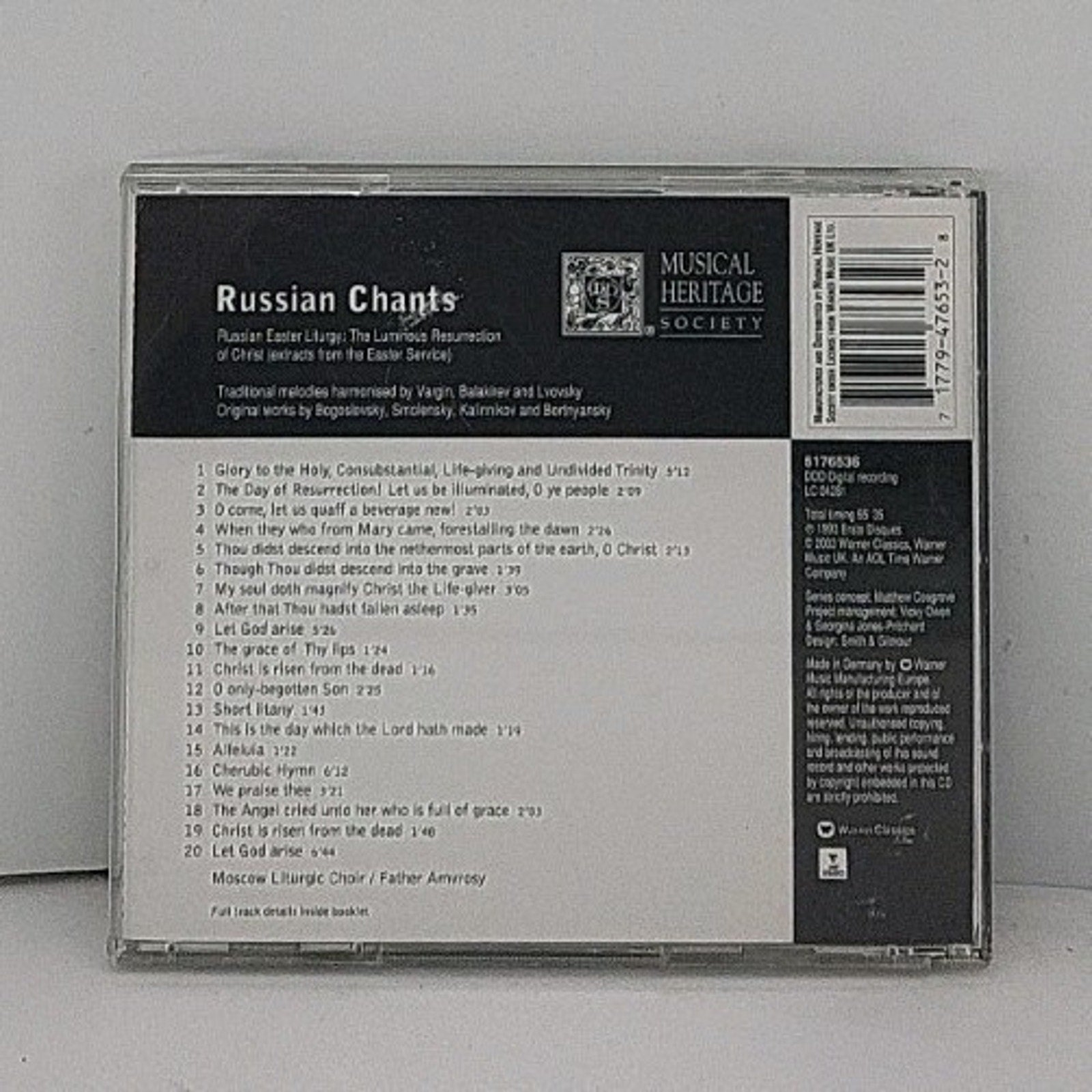 Russian Chants CD Russian Easter Liturgy