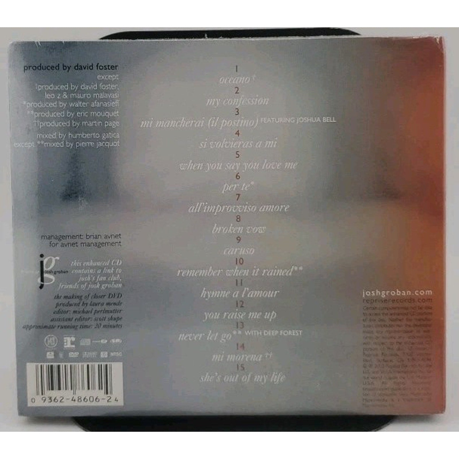 Closer by Josh Groban (CD, 2003) *Brand New*