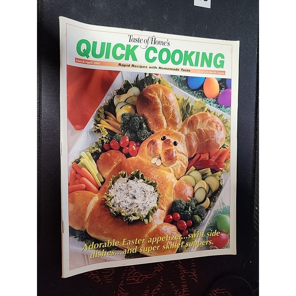 Vintage 2001 Taste Of Home’s Quick Cooking Cookbook Recipes Cook Book Magazine