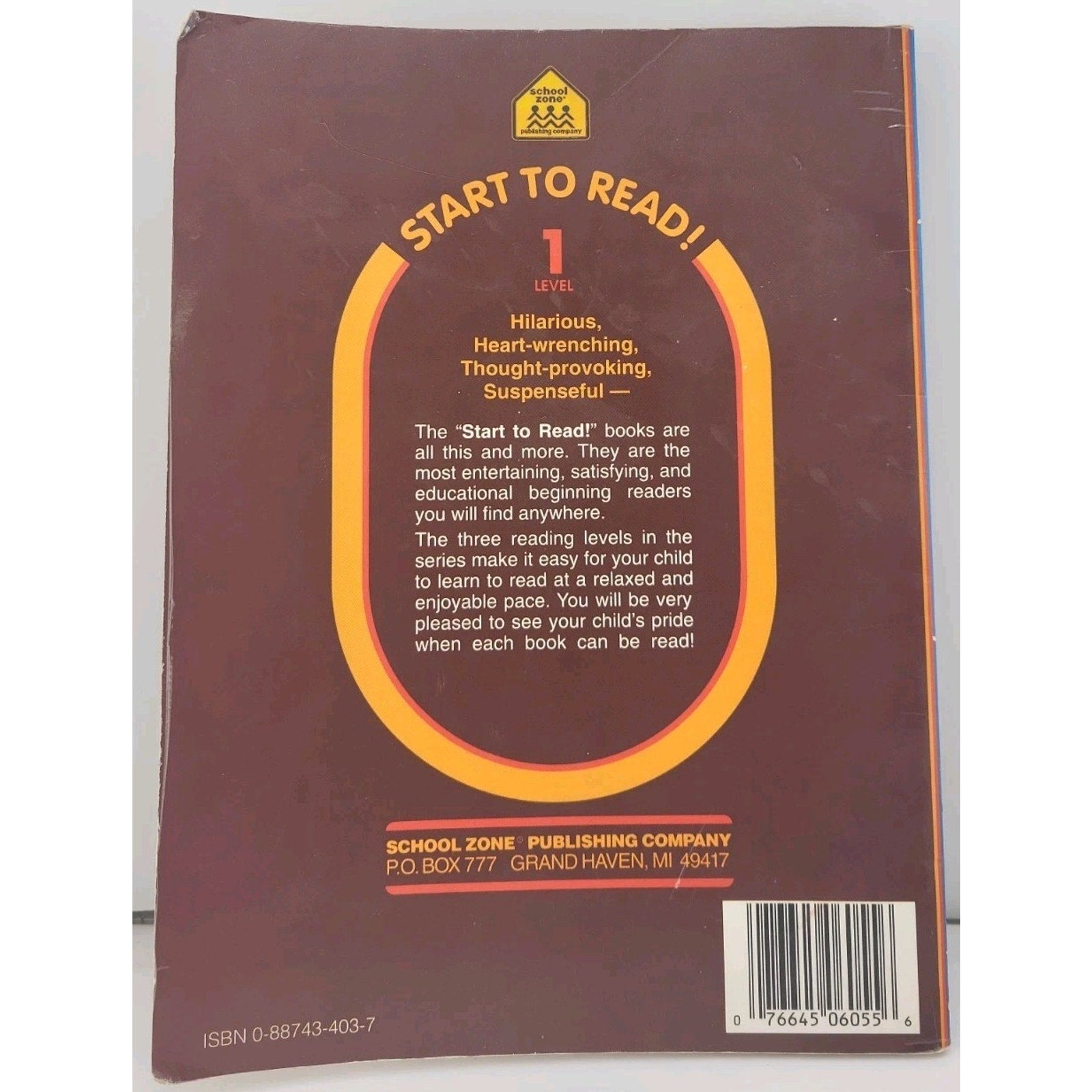 The Fox On The Box Level 1 A School Zone Start To Read Book