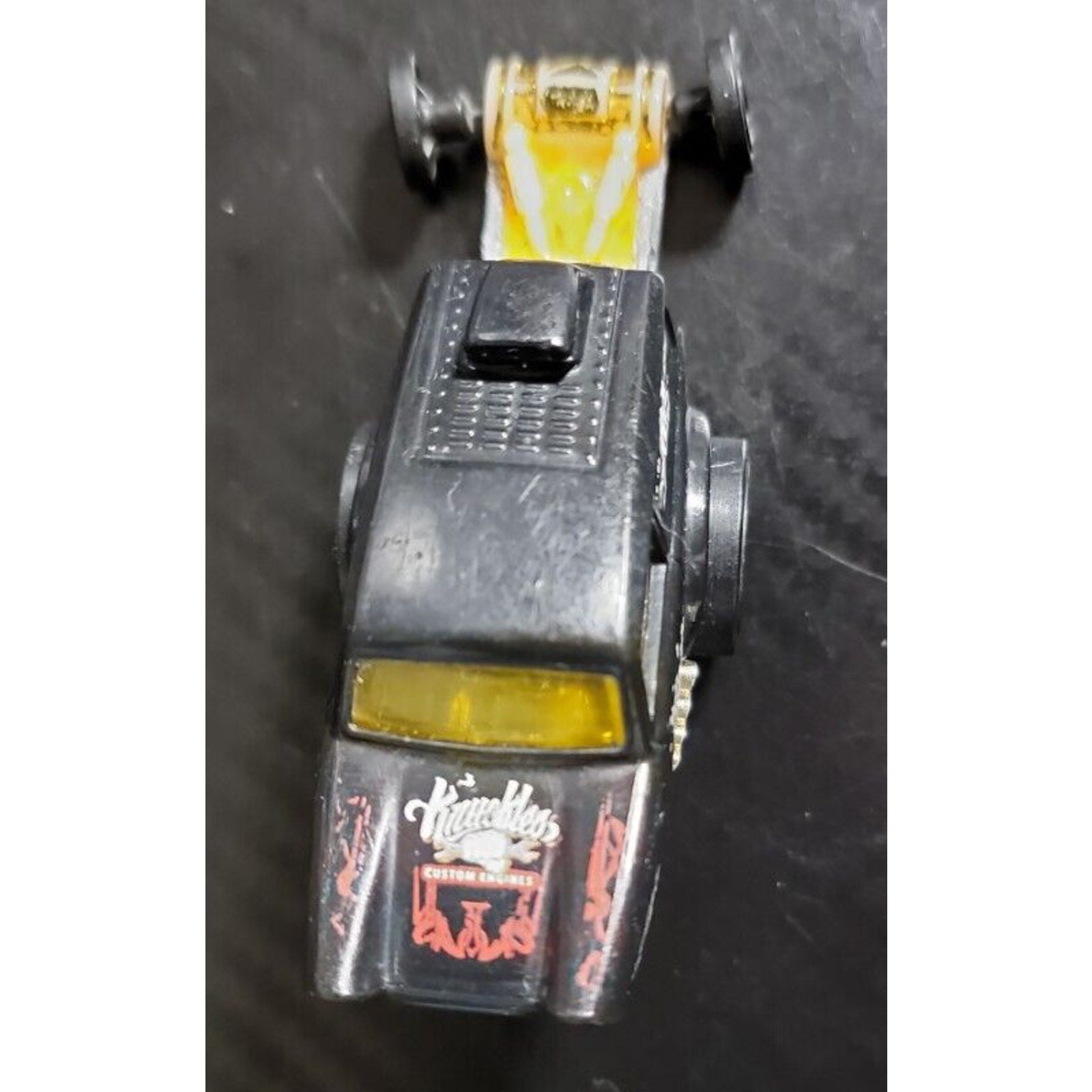 Mattel Black and Gold Knuckles Custom Engines Hot Wheels Toy Car 2013