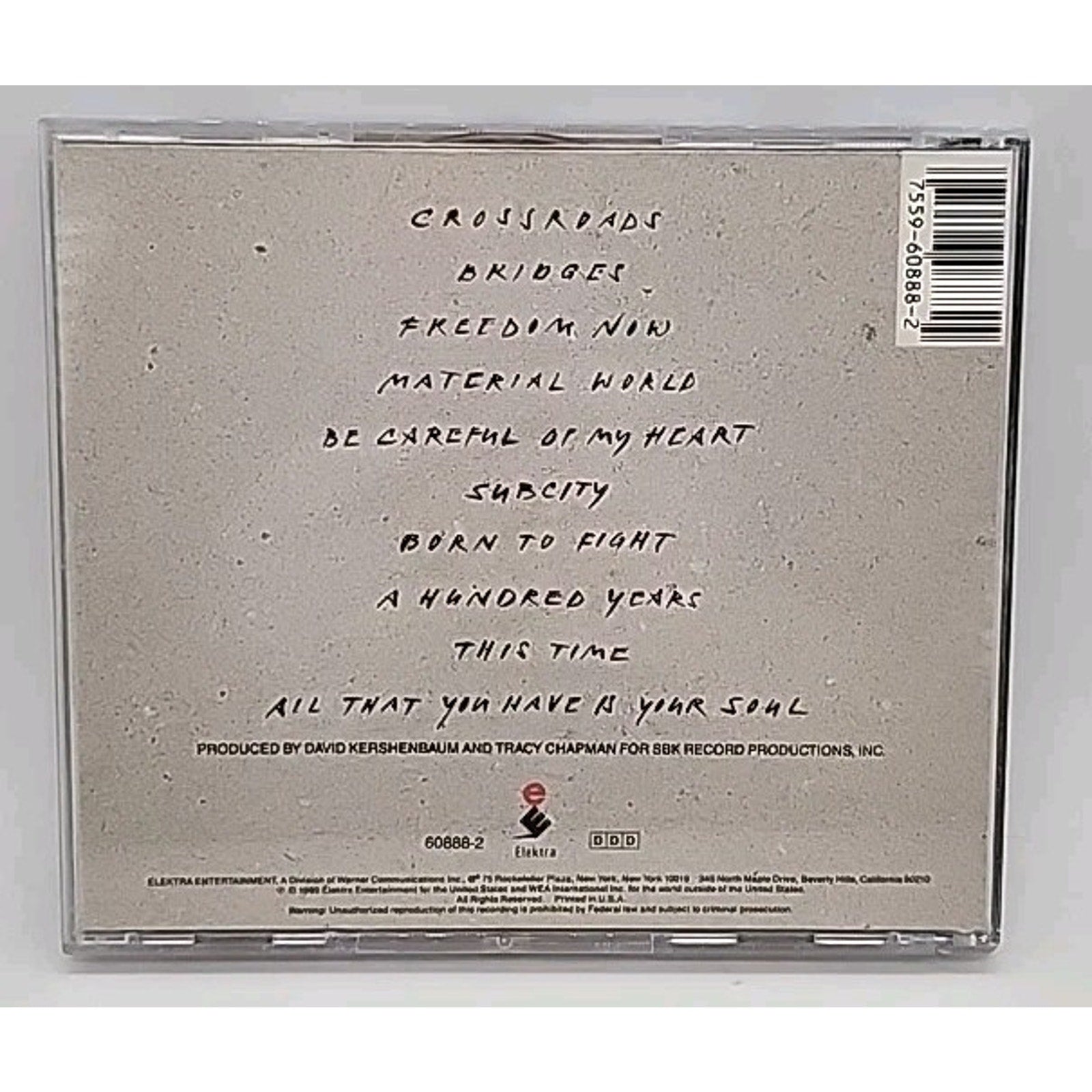 Crossroads by Tracy Chapman (CD, 1989)
