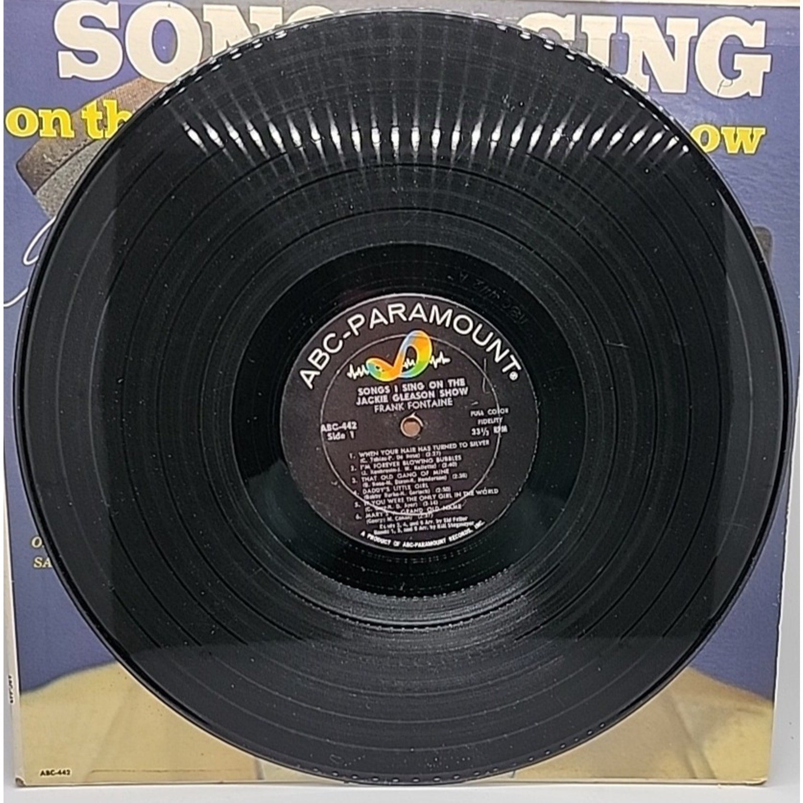 Songs I Sing On The Jackie Gleason Show- Frank Fontaine 12” Blue Cover (Record)