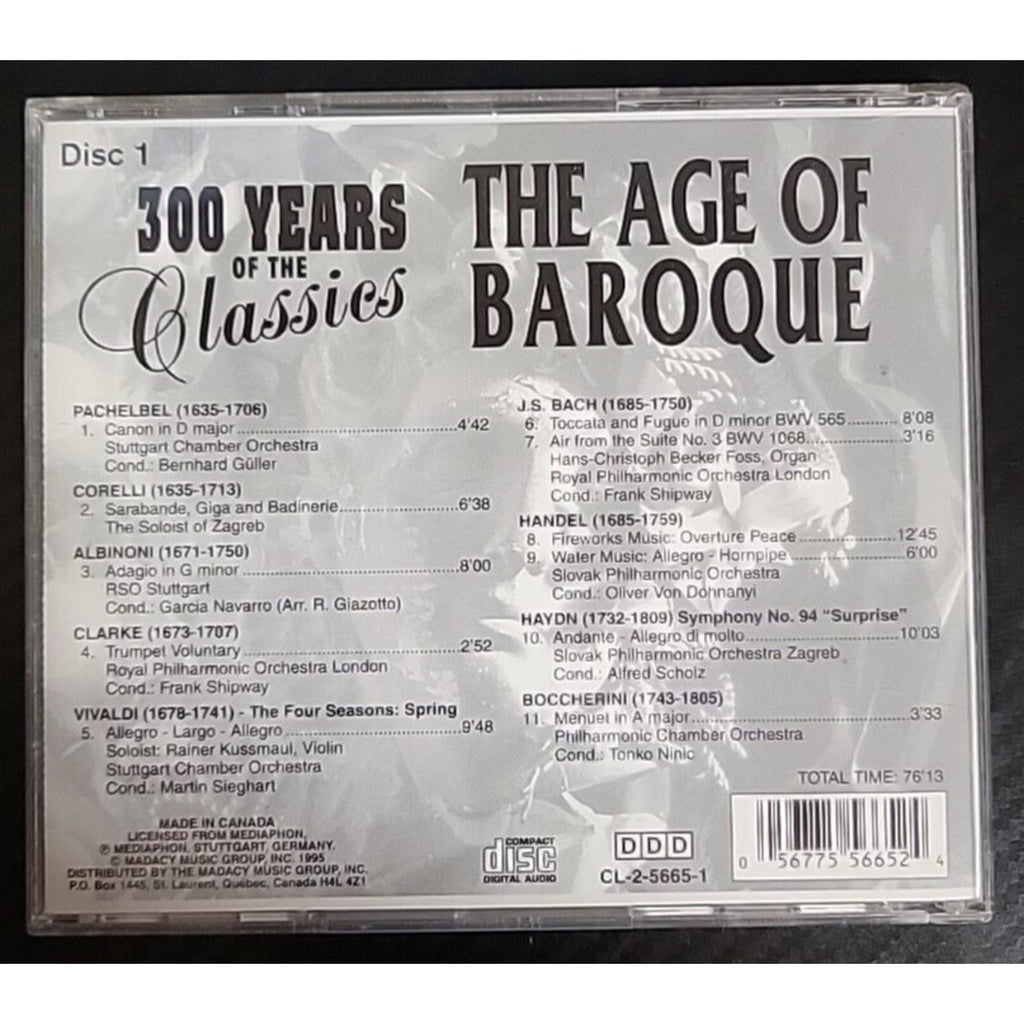 300 Years of the Classics (CD) *Disc 1 out of 4 Only*