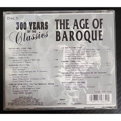 300 Years of the Classics (CD) *Disc 1 out of 4 Only*