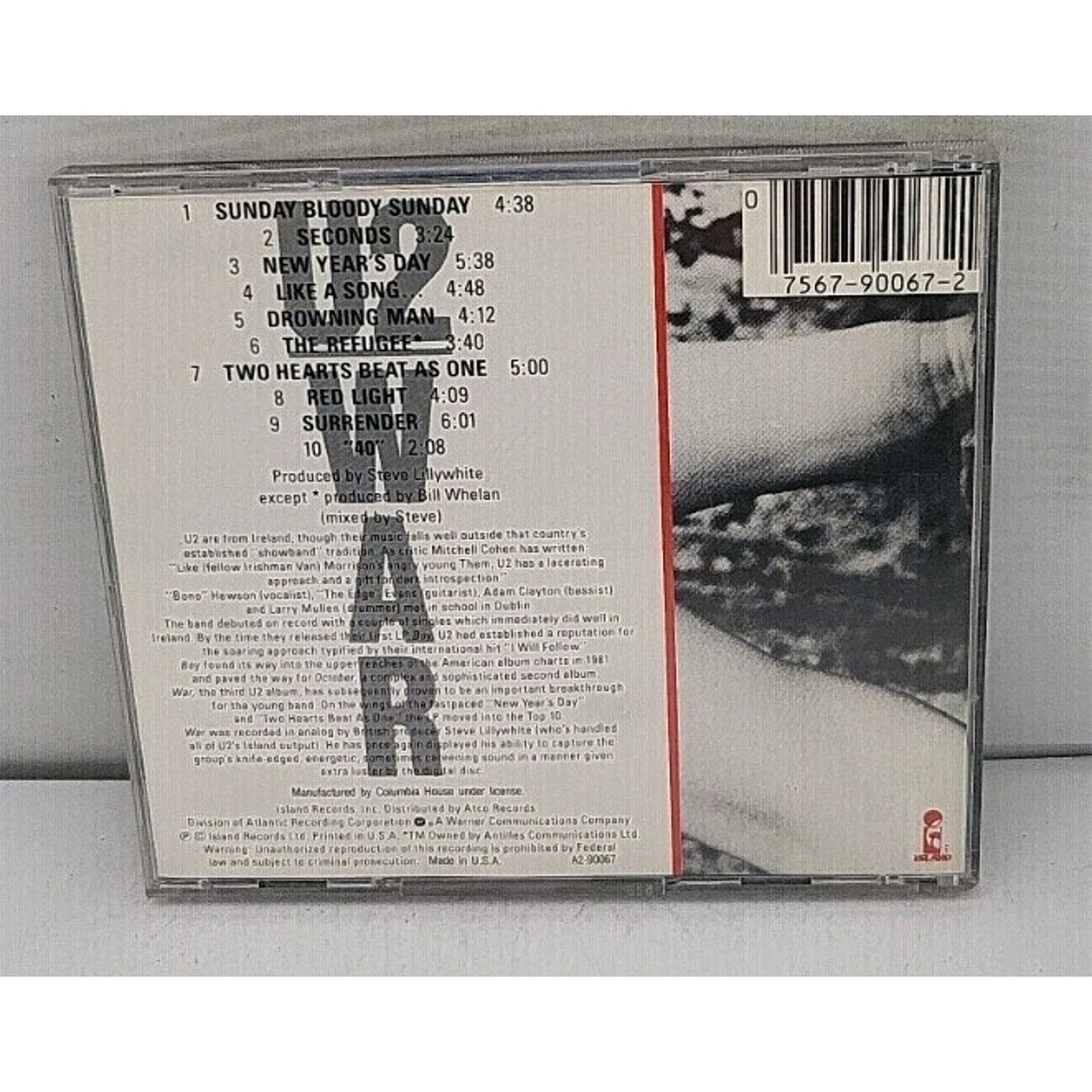 War by U2 (CD, Island)