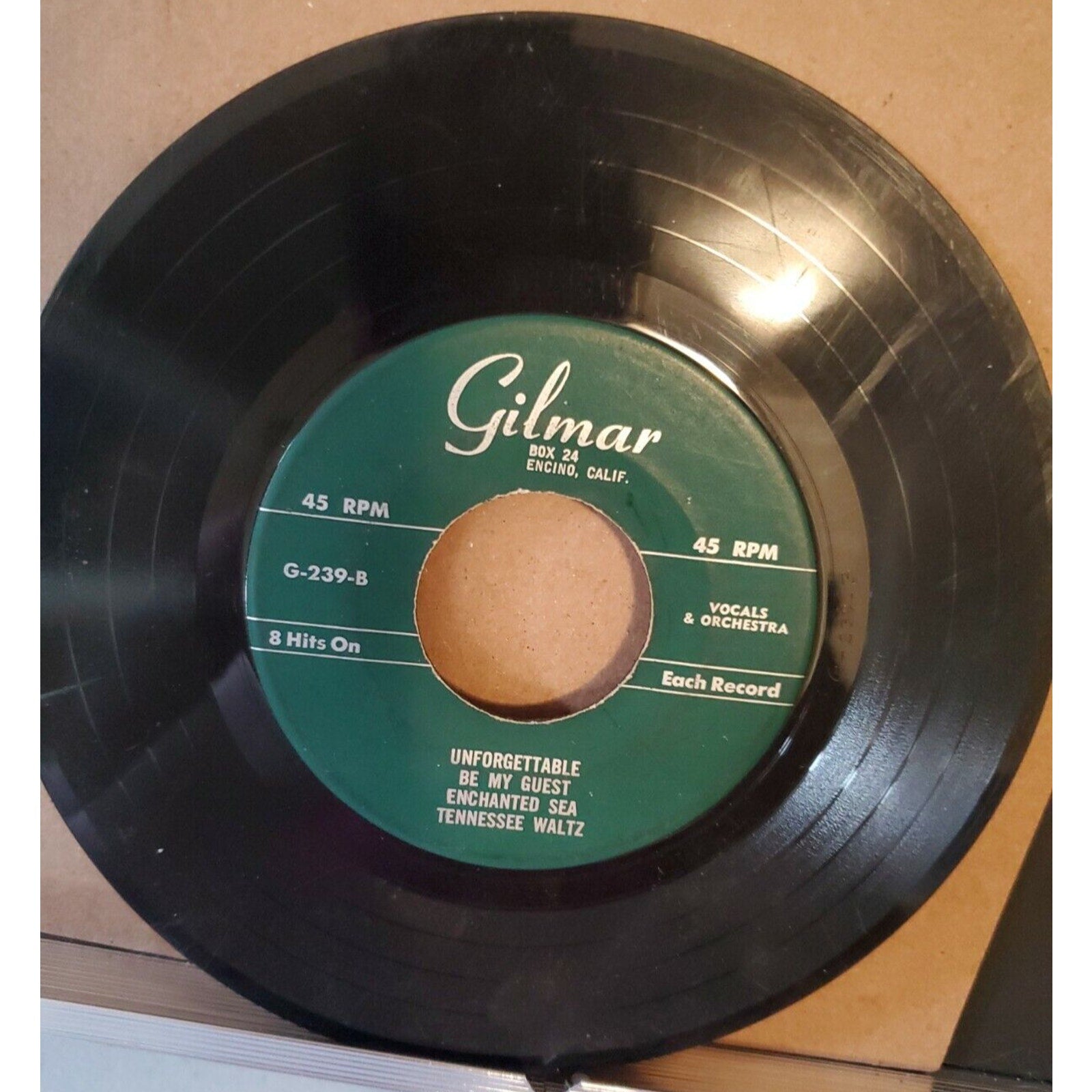 Unknown Artist - 8 Hits on Each Record - Gilmar - G-239