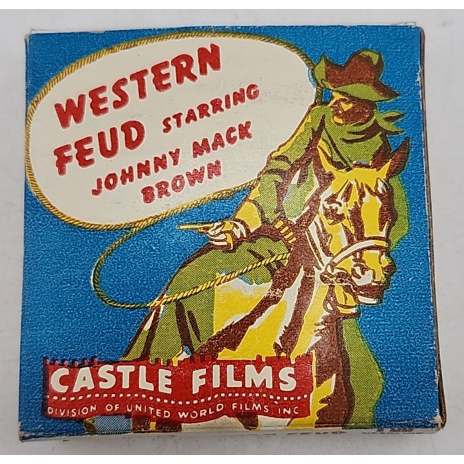 Castle Films 8 MM Western Feud Starring Johnny Mack Brown