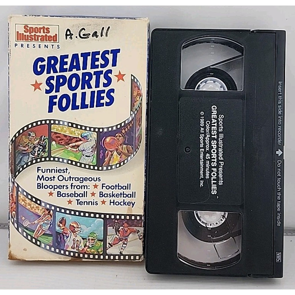 Greatest Sports Follies VHS 1989 Sports Illustrated