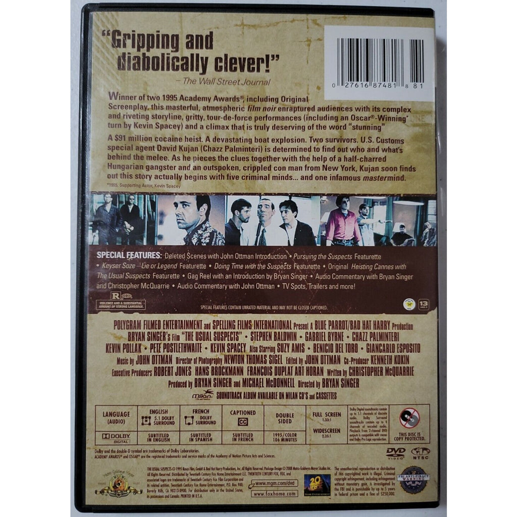 The Usual Suspects Special Edition (DVD, 2002)