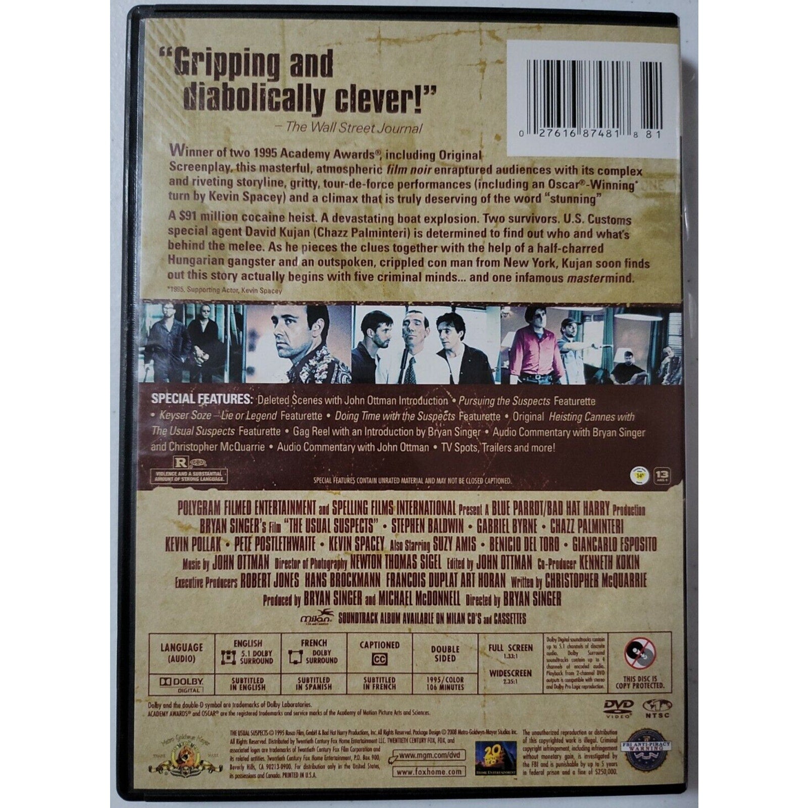 The Usual Suspects Special Edition (DVD, 2002)
