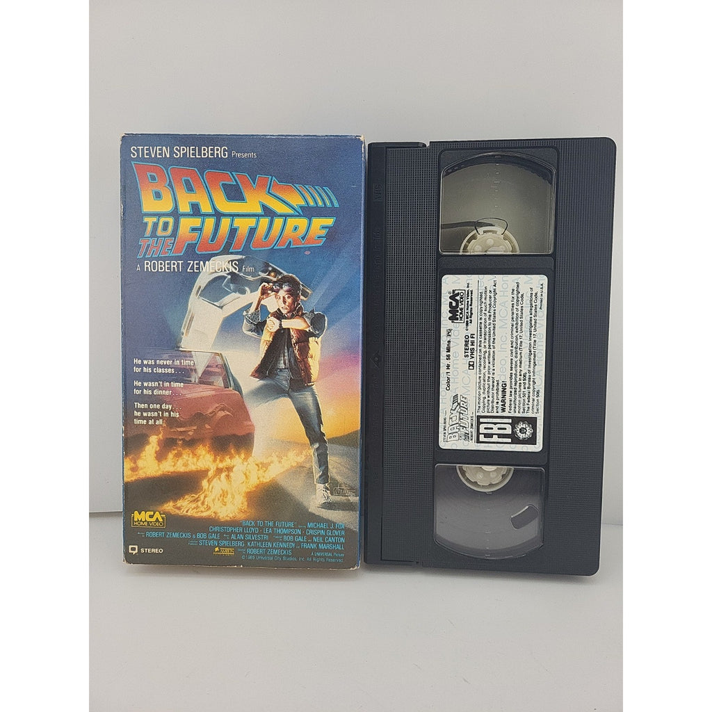 Back To The Future VHS 1985 (Yellow MCA Logo)
