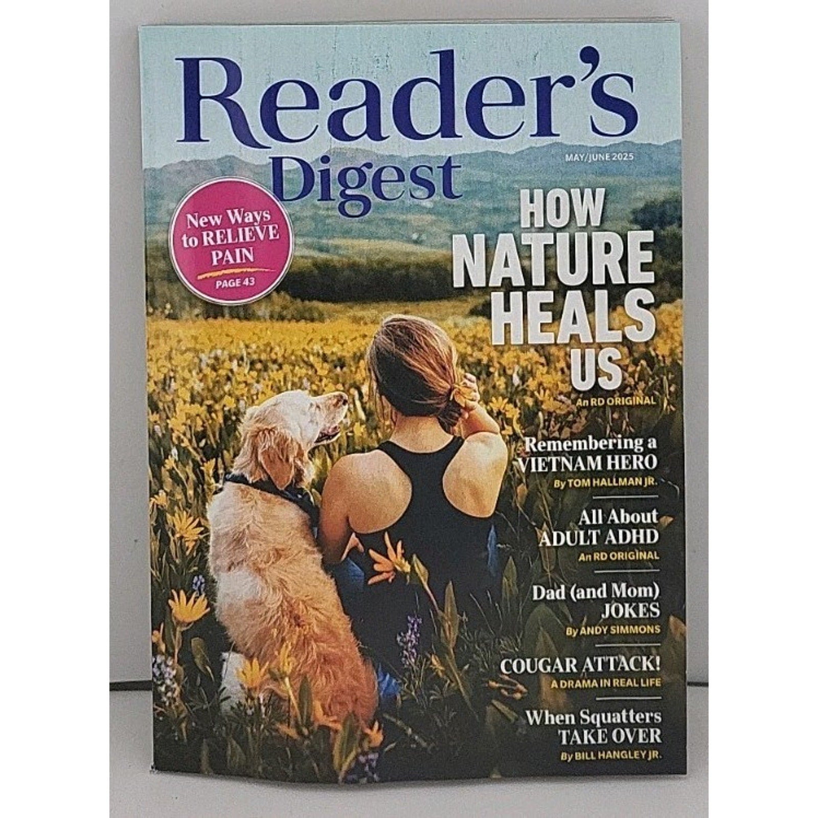 Reader's Digest Magazine May June 2025 How Nature Heals Us Vietnam Hero Cougars
