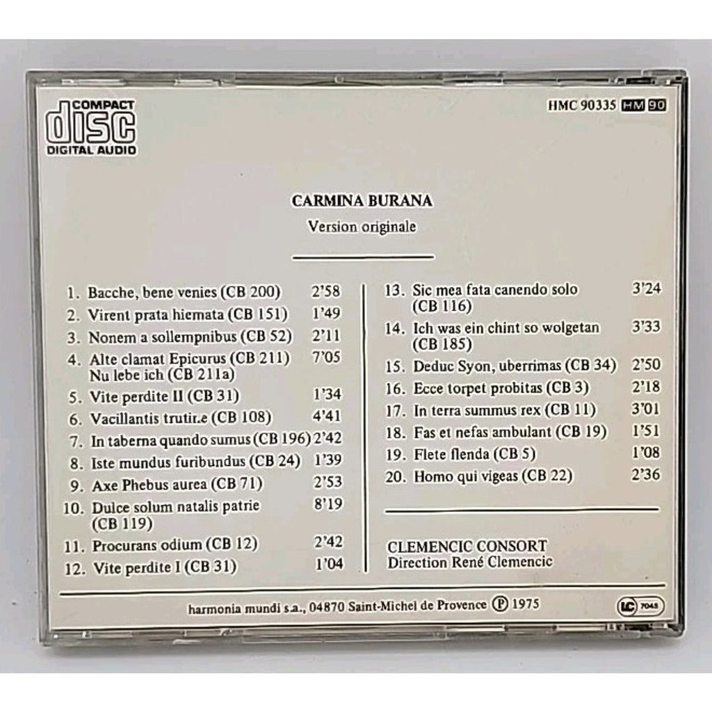 Carmine Burana Version Originale (CD)