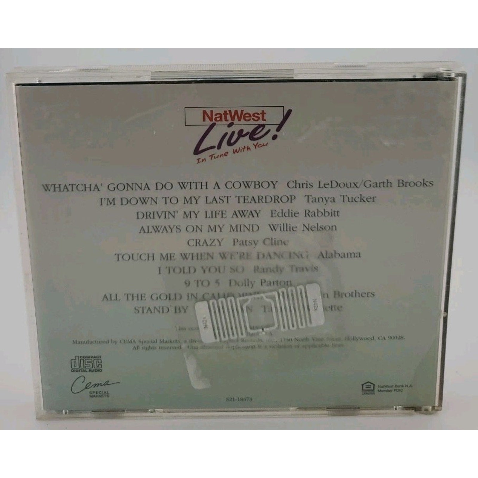 Country Great Live! NatWest in Tune With You! (CD)