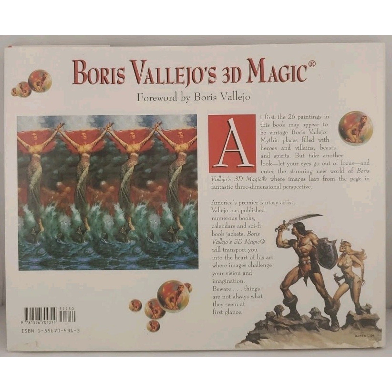 Boris Vallejo's 3D Magic by Boris S. Vallejo (1995, Hardcover)