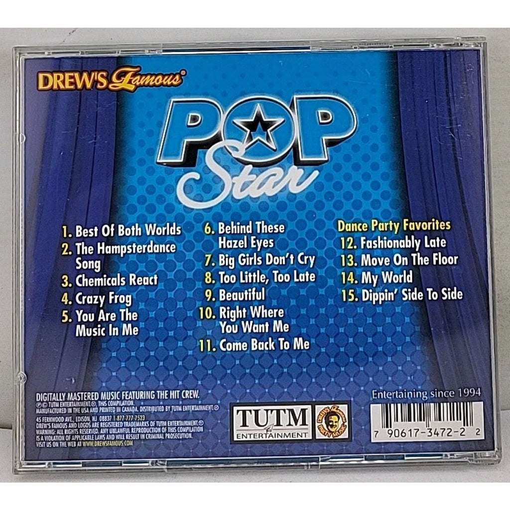 Drew's Famous Party Musical Pop Star, Tutm CD