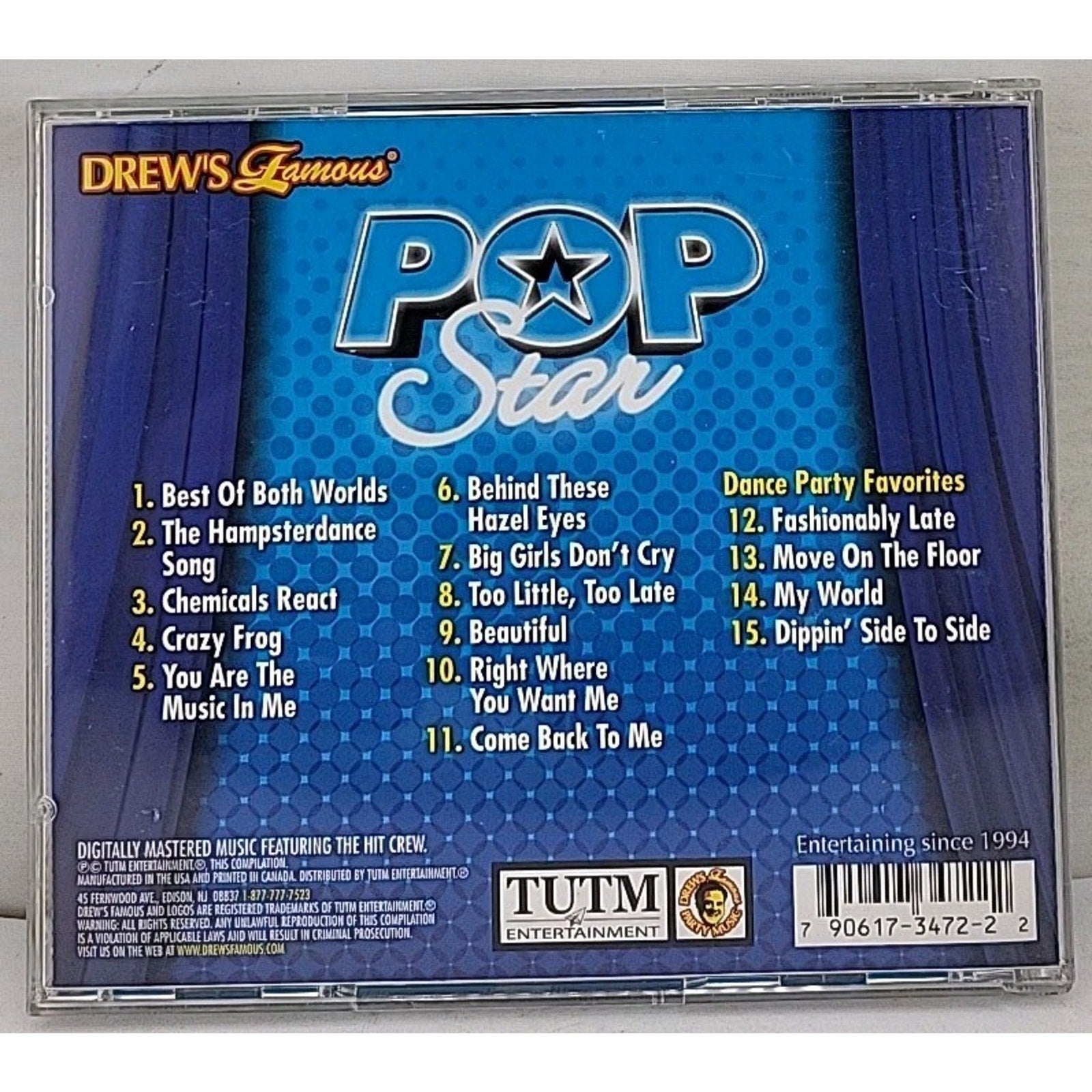 Drew's Famous Party Musical Pop Star, Tutm CD