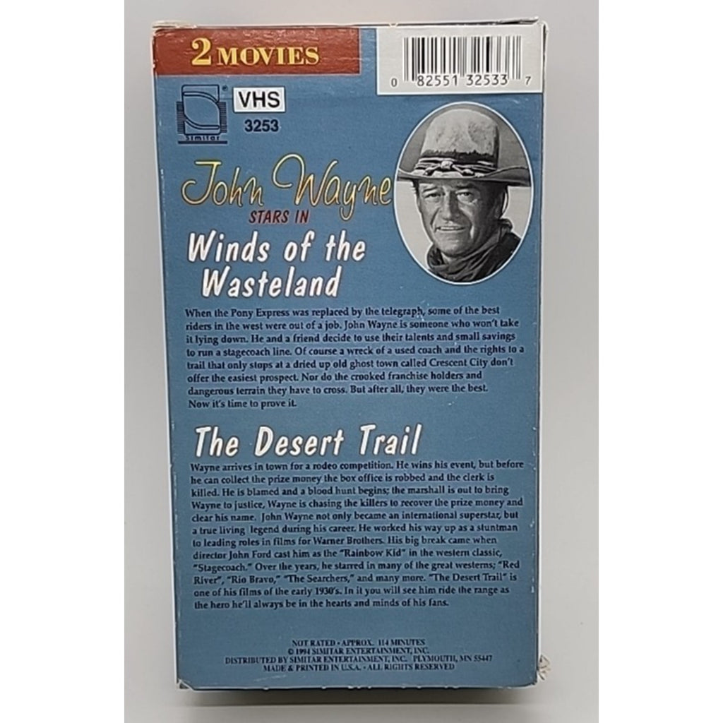 Winds of the Wasteland/The Desert Trail (VHS, 1995, 2-Tape Set)