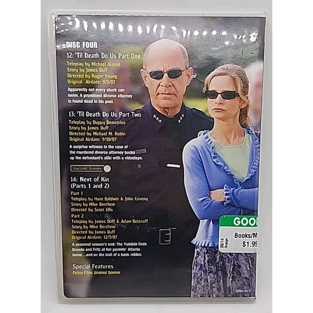 The Closer Season 3 Disc 3-4 (DVD)