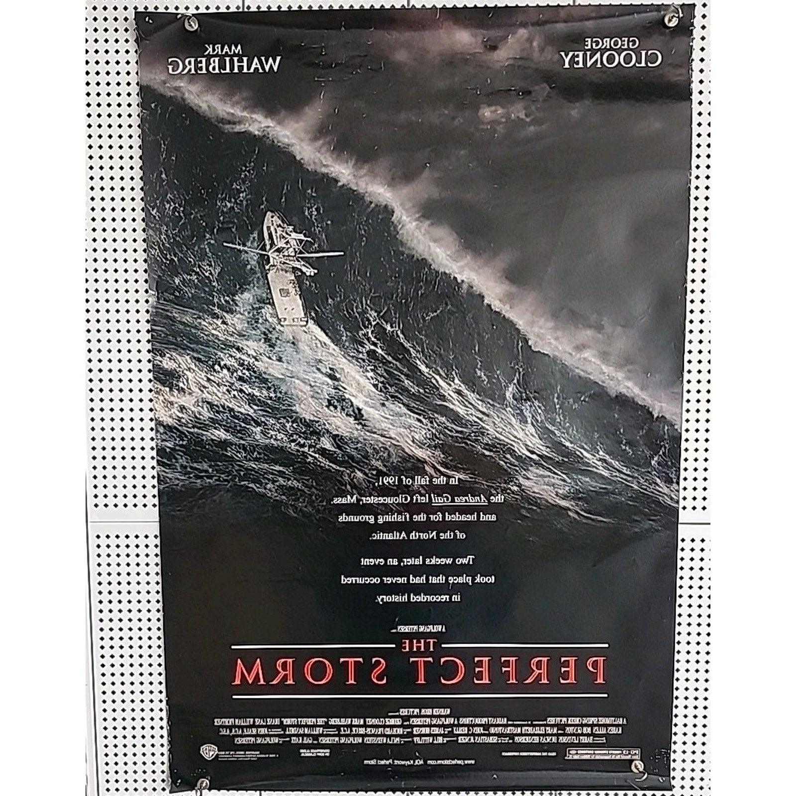 The Perfect Storm Original Double Sided Theatrical One-Sheet Poster 27x40