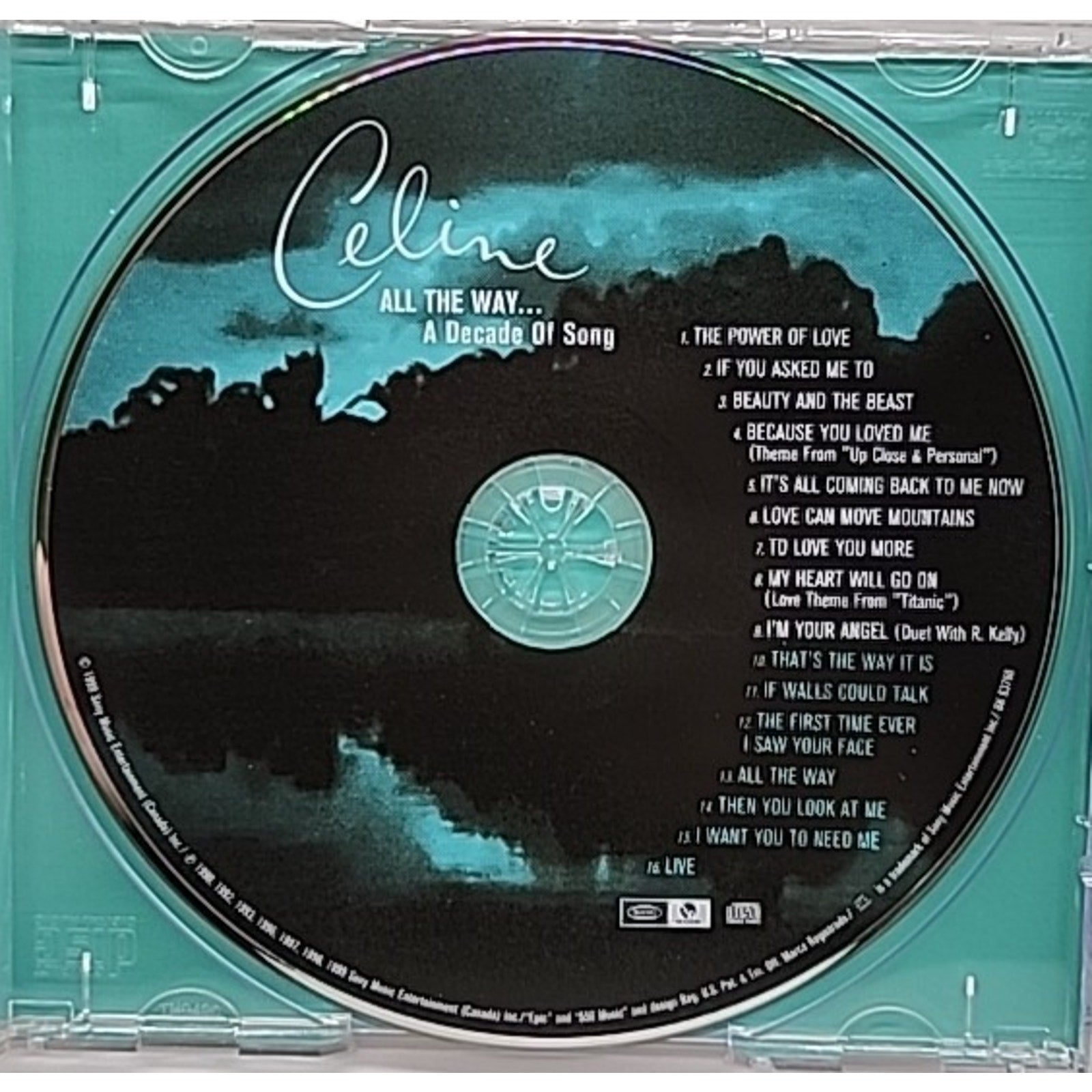 All the Way-A Decade of Song by Celine Dion (CD, 1999)