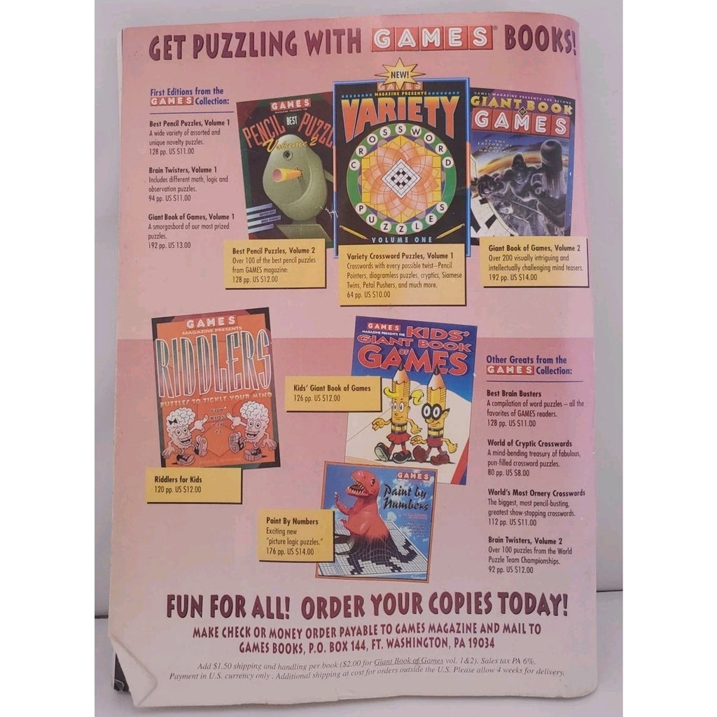 Games Presents Cryptograms Collection Summer 1999 [Paperback] #31