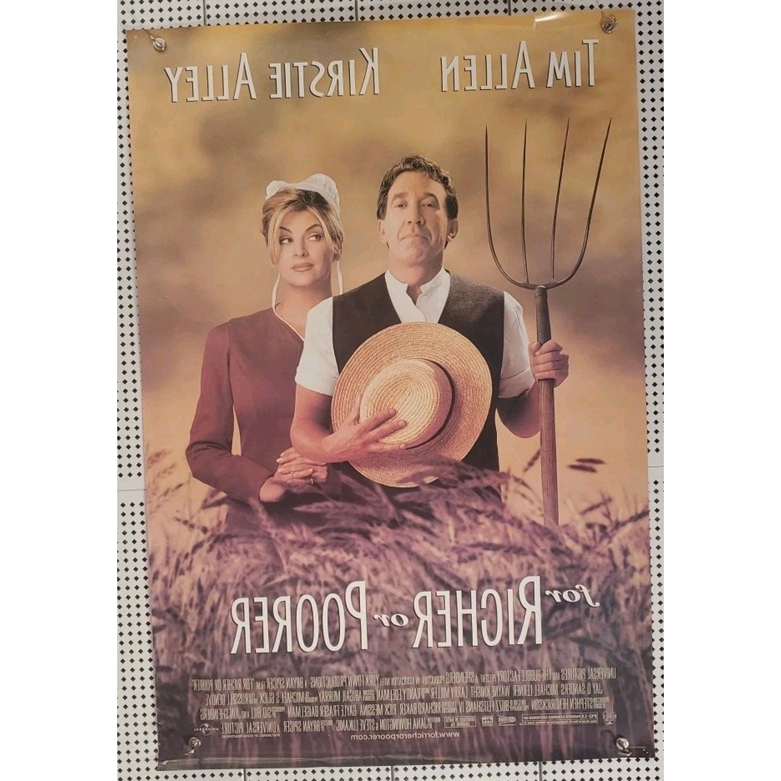 For Richer Or Poorer Movie Poster 2 Sided Original 27x40 Tim Allen Kirstie Alley