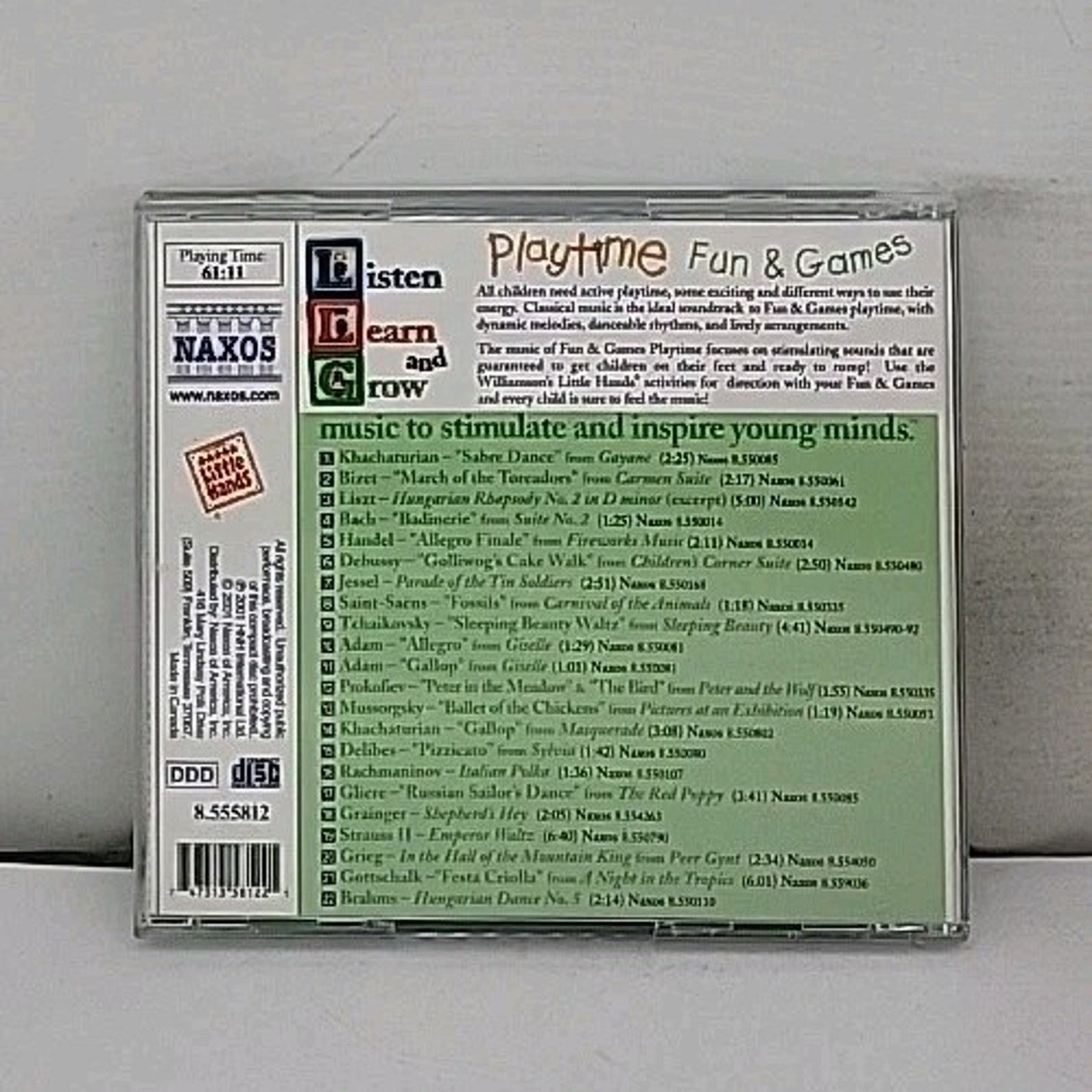 Listen Learn & Grow: Playtime Fun & Games by Various (CD, 2002)