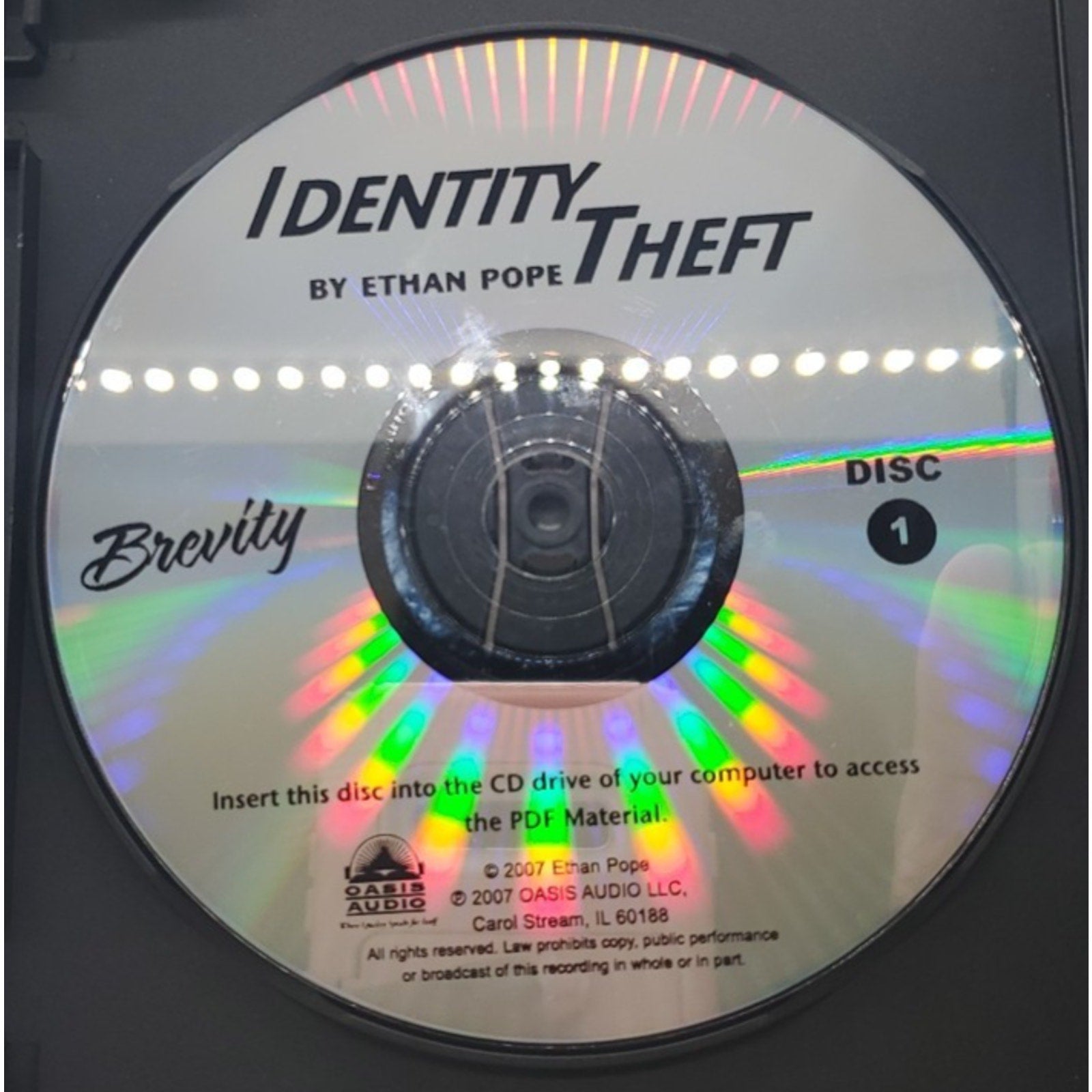 Identity Theft by Ethan Pope (2007, CD)