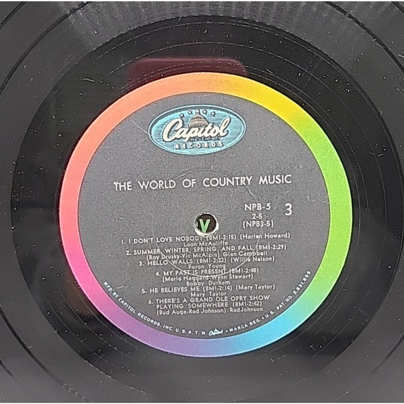 The World Of Country Music 24 Top Hits On 2 Great Long-Play (Record)