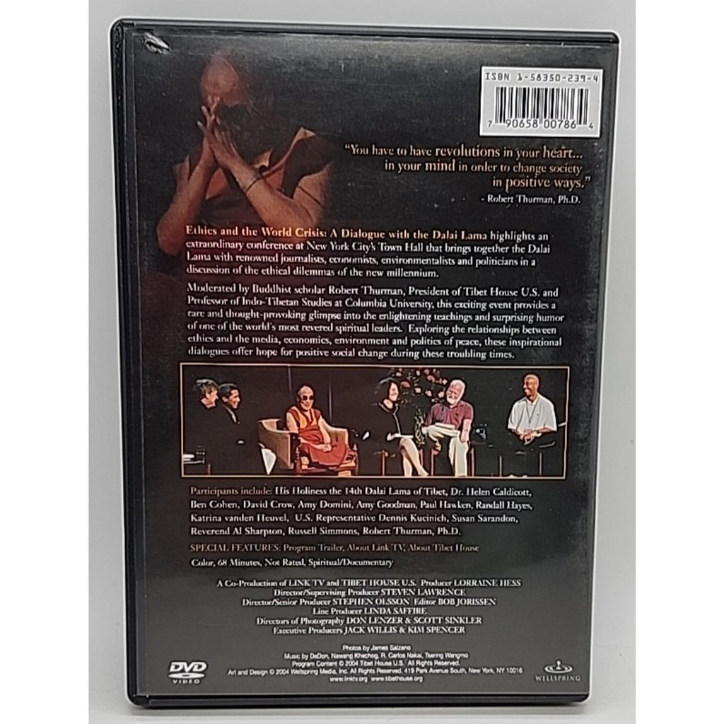 Ethics and the World Crisis: a Dialogue with the Dalai Lama (DVD, 2003)