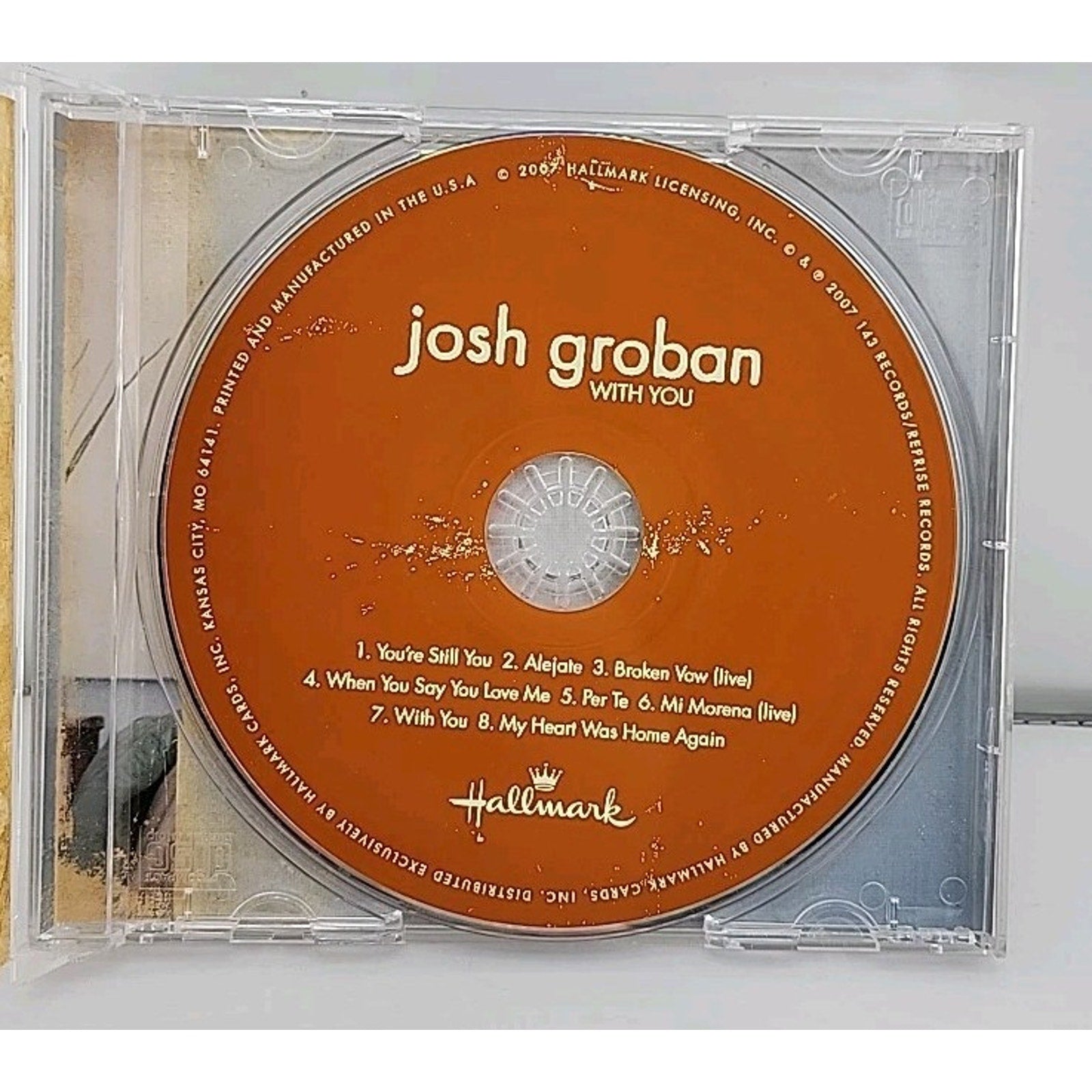 With You By Josh Groban (CD, 2007)