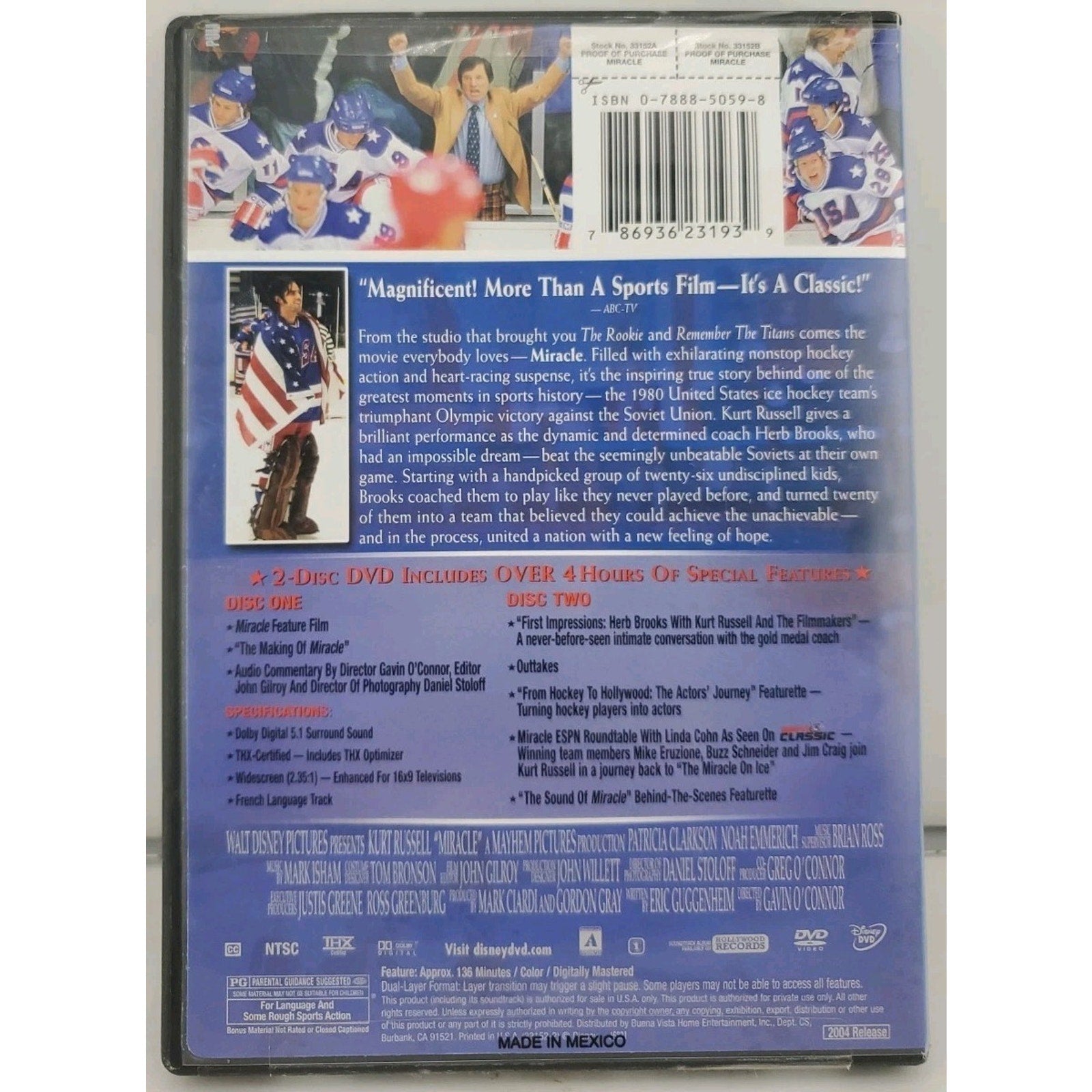 Miracle (DVD, 2004)