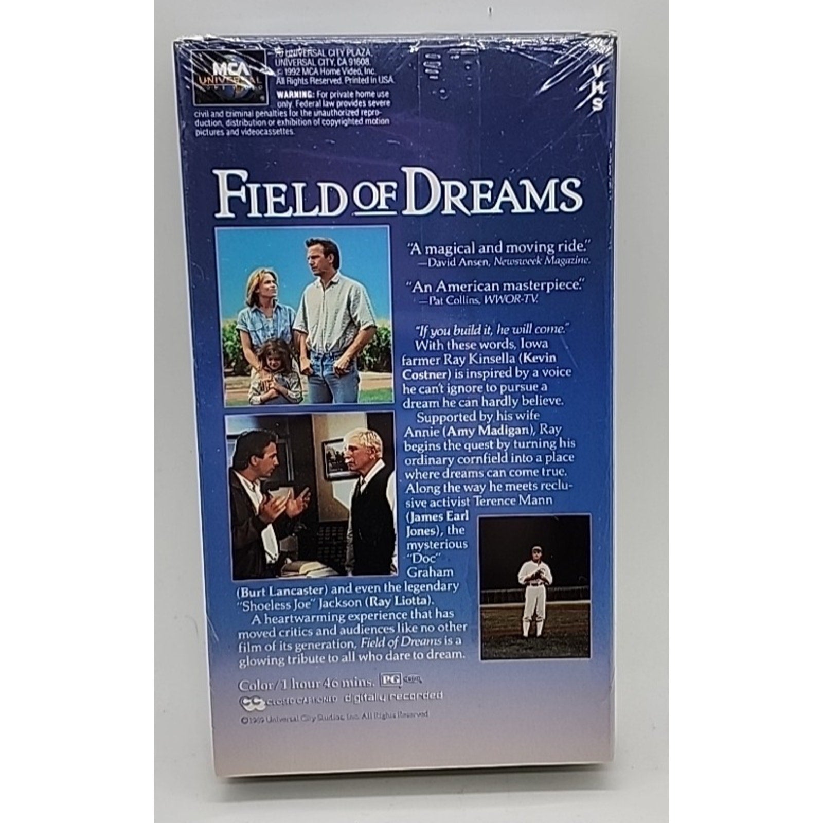 Field of Dreams (VHS, 1997) *Brand New*