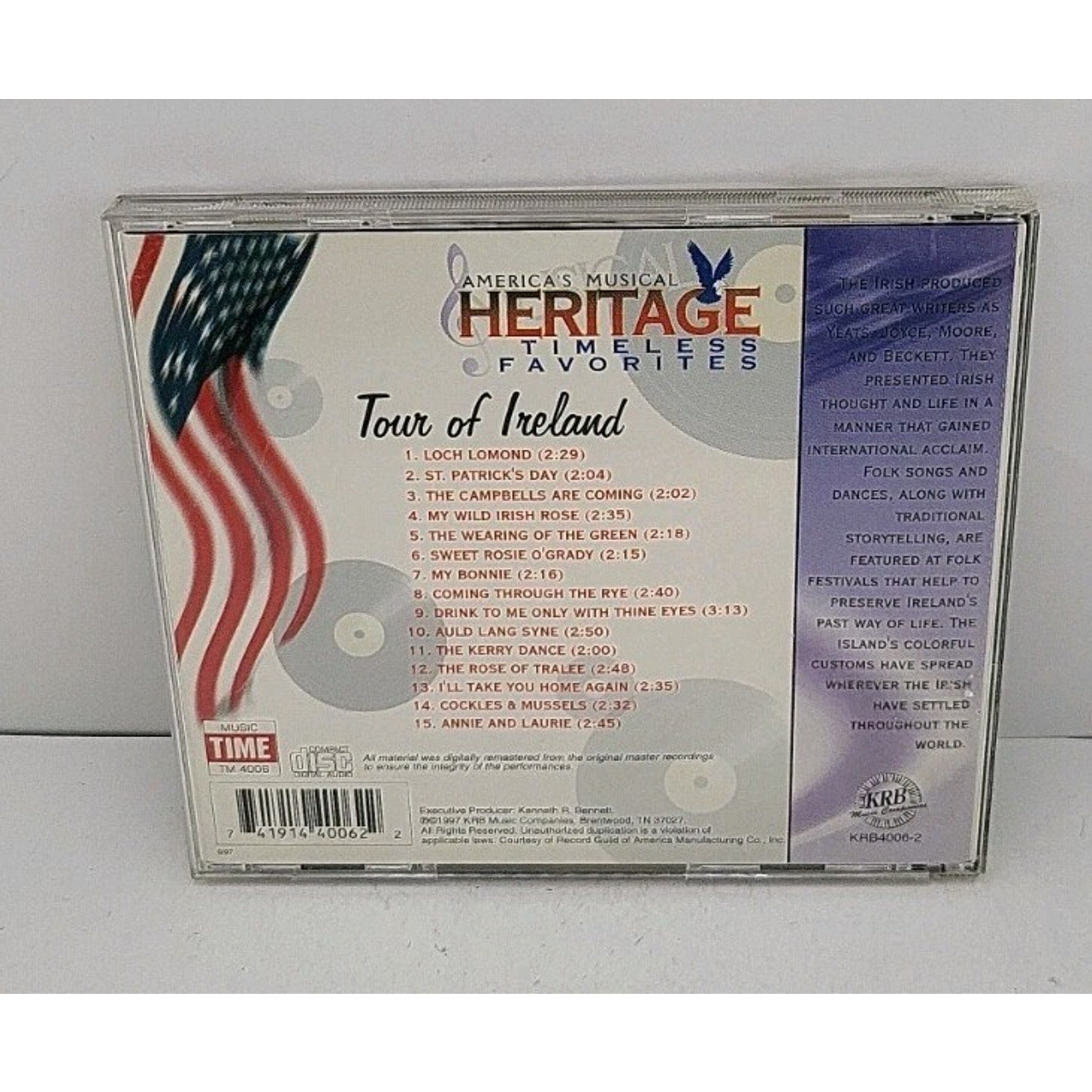 CD Galway Bay Band: Tour of IRELAND (1997 KRB Music) Traditional