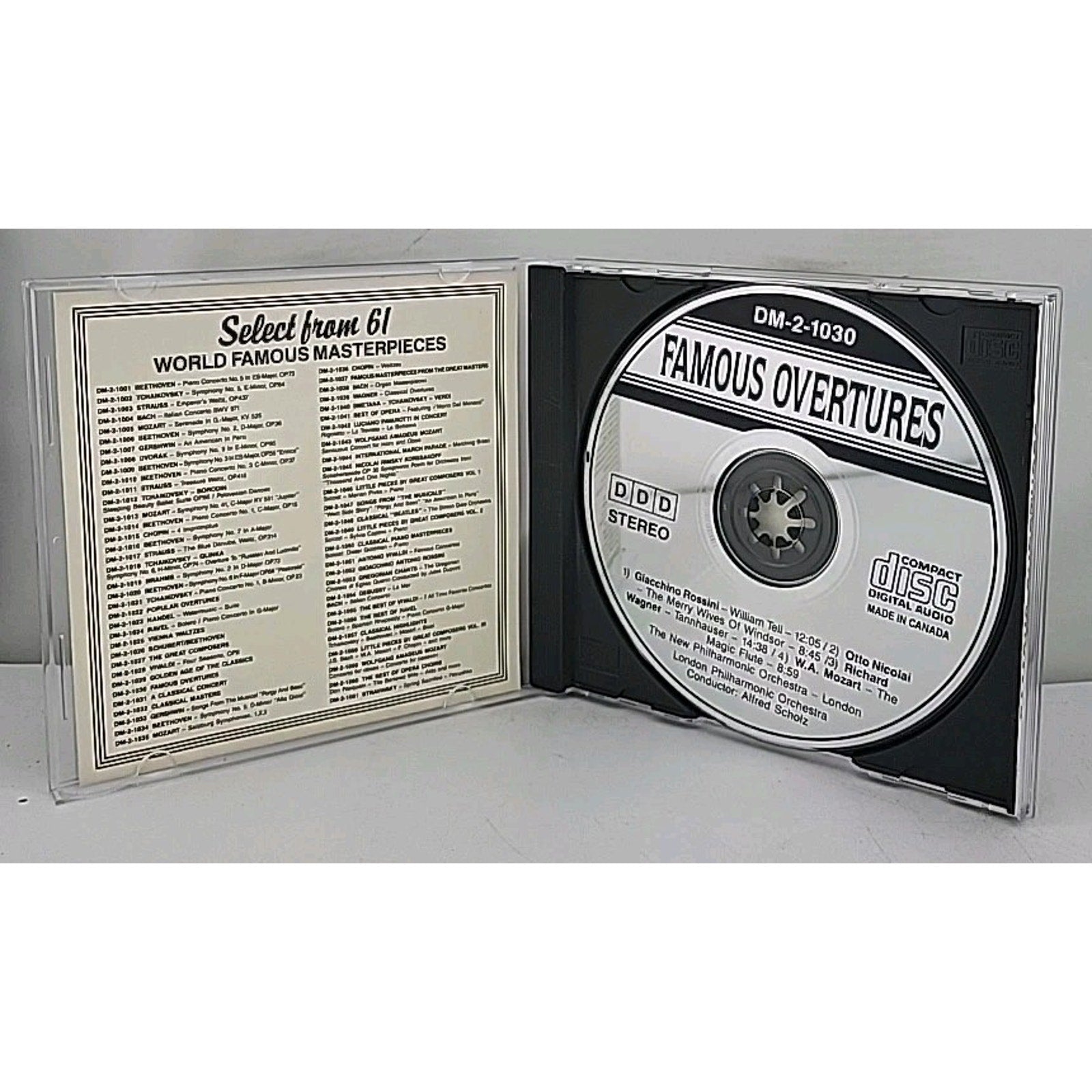 Famous Overtures CD Philharmonic Orchestra Alfred Scholz